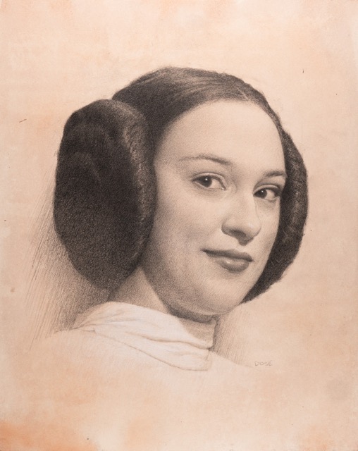 Elizabeth as Princess Leia